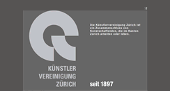 Desktop Screenshot of kuenstlervereinigung.ch