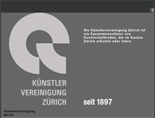 Tablet Screenshot of kuenstlervereinigung.ch